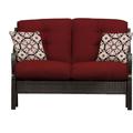 Ventura 4-Piece Fire Pit Chat Set in Crimson Red - Hanover VEN4PCFP-RED-WG