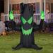 Gemmy Industries Spooky Ghost Tree Inflatable Polyester in Black/Green | 83.86 H x 58.66 W x 45.28 D in | Wayfair G-227780