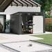 Suncast Modernist Barn Door Storage Shed, Resin in Gray | 89.5 H x 129.5 W x 87.5 D in | Wayfair BMS9000D