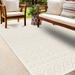 Bayle 9'2" x 12' Modern Bone/Driftwood/Nutmeg/Gray/Neutral/Off White/White Outdoor Area Rug - Hauteloom