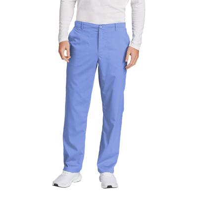 Wonderwink WW5058 Men's Premiere Flex Cargo Pant in Ceil Blue size XS | Polyester/Rayon/Spandex
