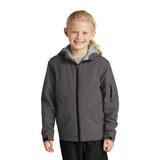 Sport-Tek YST56 Youth Waterproof Insulated Jacket in Graphite Grey size XL | Polyesterfill