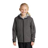 Sport-Tek YST56 Youth Waterproof Insulated Jacket in Graphite Grey size Small | Polyesterfill