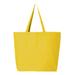 Q-Tees Q600 25L Jumbo Tote Bag in Yellow | Canvas