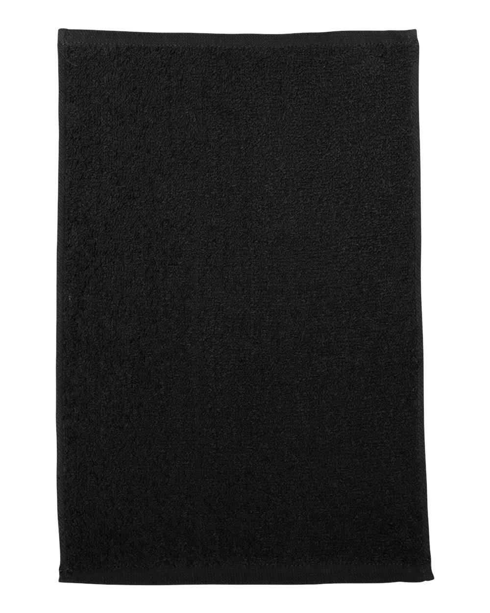 Q-Tees Q00T18 Budget Rally Towel in Black | Cotton Terry Velour T18