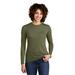 Allmade AL6008 Women's Tri-Blend Long Sleeve Top in Olive You Green size Small | Triblend