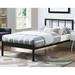 Crestview Classic Brown Twin Size Platform Metal Bed