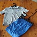 Under Armour Matching Sets | Nwt Under Armour 2 Pc Shorts And Polo Set Sz 18 Months | Color: Blue/Gray | Size: 18mb