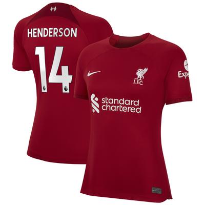 "Women's Nike Jordan Henderson Red Liverpool 2022/23 Home Replica Player Jersey"
