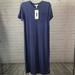 Jessica Simpson Dresses | Dress - Nwt - Jessica Simpson Blue Violet T-Shirt Midi Dress. Size Small. | Color: Blue | Size: S