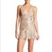 Free People Dresses | Free People Night Shimmers Sequin Mini Dress Gold | Color: Cream/Tan | Size: 6