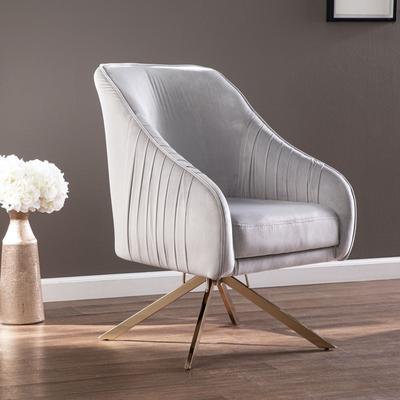 Parkano Upholstered Accent Chair by SEI Furniture in Silver