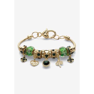 Women's Goldtone Antiqued Birthstone Bracelet (13m...