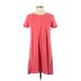 BCBGMAXAZRIA Casual Dress - Shift: Pink Print Dresses - Women's Size X-Small