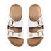 Women's FOCO LA Clippers Double-Buckle Sandals