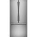 GE Appliances 33" French Door 24.7 cu. ft. Refrigerator, Stainless Steel in Black/Gray/White | 69.88 H x 32.75 W x 37.5 D in | Wayfair GNE25JYKFS