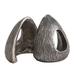 Global Views Yurt Shaped Bookend Metal in Gray | 6.25 H x 5.75 W x 6.75 D in | Wayfair 8.83006