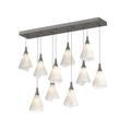 Hubbardton Forge Mobius 45 Inch 10 Light LED Linear Suspension Light - 131202-1009