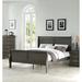 Canora Grey Liming Sleigh Bed Wood in Gray | 47 H x 80 W x 90 D in | Wayfair 4D59737856044300B6C317C7F99877B6