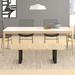 Wade Logan® Alvine Select 170 Dining Table Wood in White | 30 H x 85 W in | Wayfair 2D1ECB54DDFB4638938069D36FCBCF4F