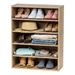 Latitude Run® 15 Pair Stackable Shoe Rack Manufactured Wood in Brown | 31.51 H x 23.14 W x 11.63 D in | Wayfair 80ADB1EBAA62473DA42DF6CAFD55D682