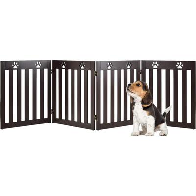 Absperrgitter Hunde, Schutzgitter Holz, Kindergitter klappbar, Treppengitter 60cm Hoch, Image