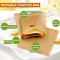 Sac grille-pain réutilisable 3 pièces sac à pain antiadhésif sacs à Sandwich fibre de verre