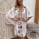 Robe de plage en Crochet ajourée Sexy Cover-Up pour les maillots de bain pour l'été