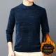 Pull en tricot monochrome pour hommes pull coupe couvertes maillot en coton vêtements coréens