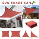 Voile d'ombrage solaire imperméable rouge rouille toutes tailles carré rectangle terrasse de