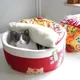 Tente d'hiver pour chat nouilles amusantes petit lit pour chien maison sac de couchage coussin