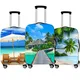 Housse de bagage à imprimé Tropical 3D pour voyage style vacances housse de protection élastique