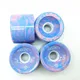 Lot de 4 roues pour skateboard dimensions 70mm 51mm 80dflats en PU durable et élastique pour