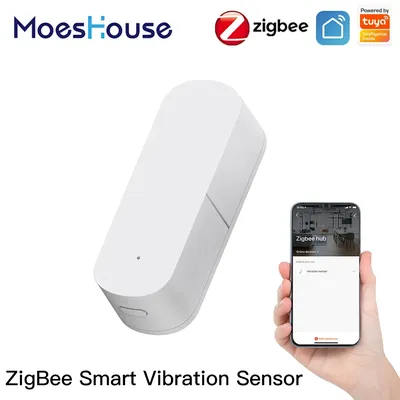 MoesHouse – capteur de Vibration intelligent Zigbee Notification d'application Tuya Smart Life