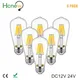 Hcnew-Lampe LED rétro Edison 6W 12V 24V DC/AC lumière du jour blanc chaud basse tension 60W