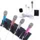 Mini microphone karaoké stéréo avec écouteurs micro studio KTV taille de montage sur support