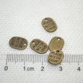 Breloques en alliage de Zinc breloques en Bronze Antique lettre faite avec amour pendentif en