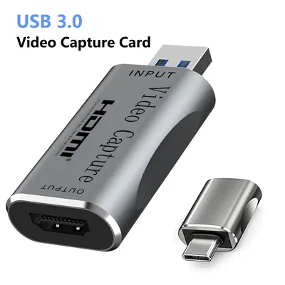 Boîtier d'enregistrement de diffusion en Streaming en direct USB 3.0 vers HDMI carte USB type-c