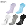 Chaussettes en coton à cinq doigts pour femmes chaussettes courtes respirantes chaussettes de