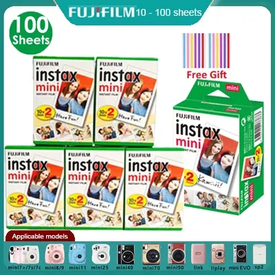 Fujifilm-10-200 feuilles de papier photo blanc 3 pouces pour appareil instantané Instax Mini 11 9