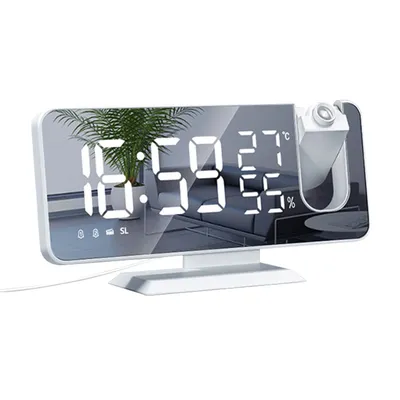 Réveil numérique LED montre de table horloges de bureau électroniques USB réveil radio FM
