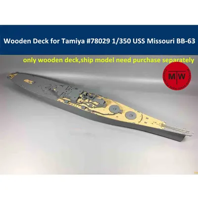 Pont en bois à l'échelle 1/350 pour Tamiya 78029 USS Missouri BB-63 LYa 1991 sunshine modèle