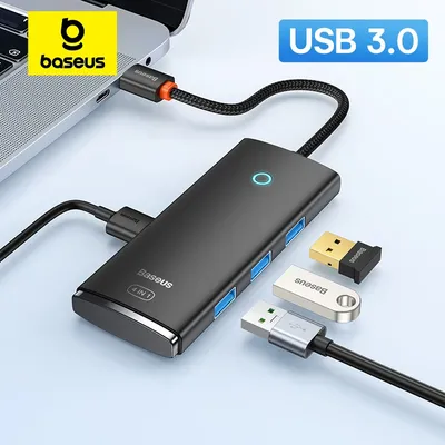 Bas192.- HUB USB 4 en 1 USB C HUB USB Type C vers Multi Adaptateur USB 3.0 pour MacPlePro Air Huawei