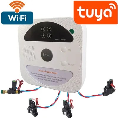 Électrovanne d'eau électrique contrôle Wifi maison intelligente Tuya minuterie d'eau 24V