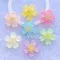 Mini fleurs mélangées en résine, cabochon à dos plat, accessoires d'embellissement bricolage,