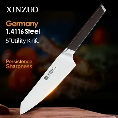 XINZUO couteau utilitaire 5 "couteau de cuisine en acier inoxydable meilleur épluchage couteaux