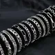 SION L-Bracelet cubain en acier inoxydable pour hommes et femmes Figaro Vintage Métal Viking