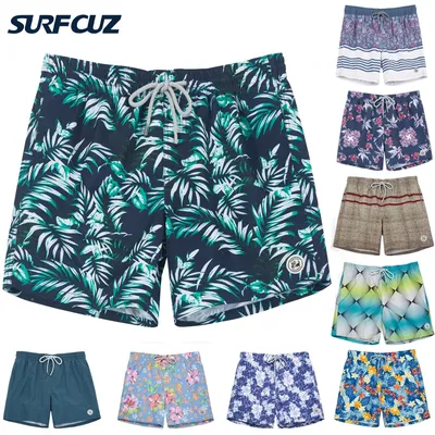 SURFCUZ – maillot de bain pour hommes séchage rapide short de plage avec poches doublure en