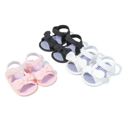 Sandales d'été multicolores pour bébés filles chaussures de premiers pas pour nouveau-né semelle