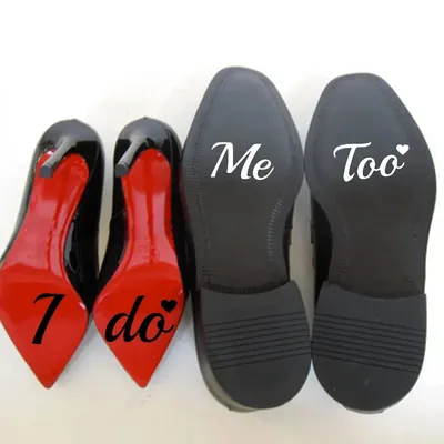 I Do/Me Too – autocollants en vinyle pour chaussures de mariage accessoires de mariage